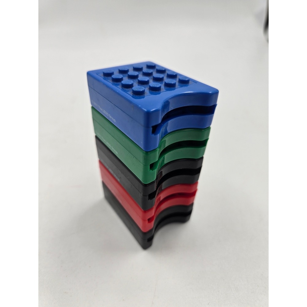 LEGO Nintendo DS Game Cases Cartridge Storage Lot Blue Green Black Red